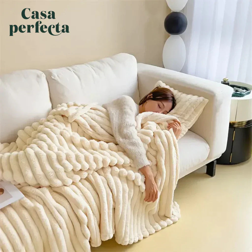 Couverture d’Hiver Classique Effet Nuage | Ultra Douce